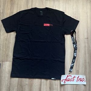 Fast Inc Black Logo T-Shirt Large – New Without Tags + Lanyard & Sticker